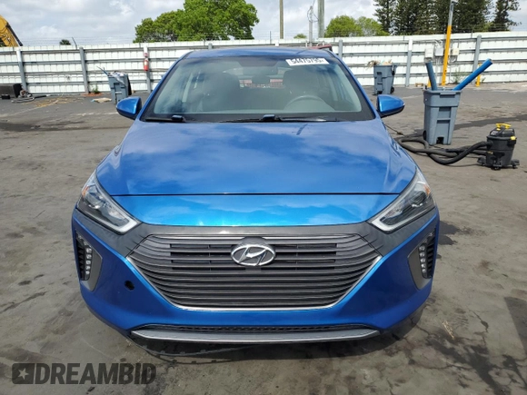 2017 Hyundai Ioniq Limited with VIN KMHC85LCXHU027621, listed as a Copart auction lot 54475795 with 125,470 mi miles and Salvage Title. Bid and sale history available at DreamBid. Image 5.