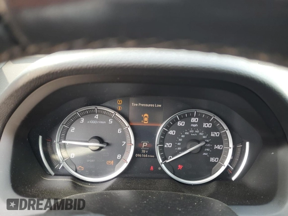 2015 Acura TLX Technology with VIN 19UUB2F5XFA011330, listed as a Copart auction lot 54737135 with 96,164 mi miles and Salvage title. Bid and sale history available at DreamBid. Image 9.