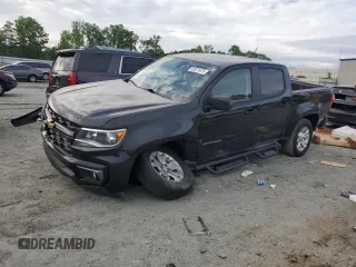 2022 Chevrolet Colorado 2WD LT with VIN 1GCGSCEA3N1103068, listed as a Copart auction lot 55971675 with 48,199 mi miles and Clean title. Bid and sale history available at DreamBid. Image 1.