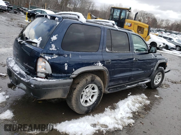 2002 Dodge Durango Sport with VIN 1B4HS38N62F206466, listed as a Copart auction lot 83207134 with 154,145 mi miles and Salvage Title. Bid and sale history available at carsss.com. Image 3.