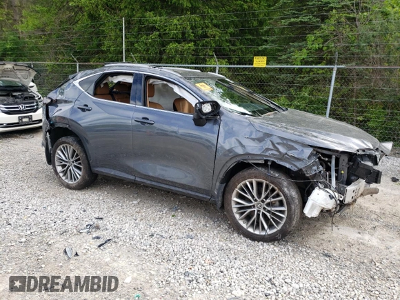 2022 Lexus NX 350h Premium with VIN JTJGKCEZ5N5005607, listed as a Copart auction lot 57300615 with 60,124 mi miles and Salvage title. Bid and sale history available at DreamBid. Image 4.