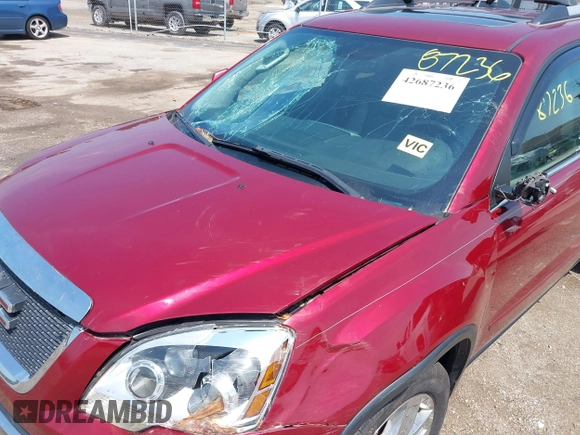 2010 GMC Acadia SLT2 with VIN 1GKLVNED7AJ205791, listed as a IAAI auction lot 42687236 with 184,836 mi miles and . Bid and sale history available at DreamBid. Image 6.