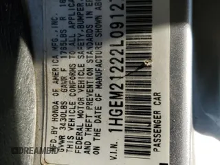 2002 Honda Civic with VIN 1HGEM21222L091278, listed as a Copart auction lot 42818095 with 163,957 mi miles and Salvage title. Bid and sale history available at DreamBid. Image 12.