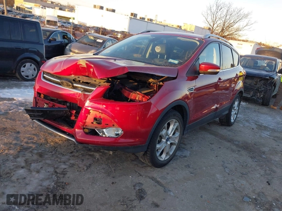 2015 Ford Escape Titanium with VIN 1FMCU9J99FUB34831, listed as a IAAI auction lot 41278305 with 59,658 mi miles and . Bid and sale history available at DreamBid. Image 2.