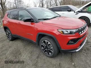 2024 Jeep Compass Limited with VIN 3C4NJDCNXRT594128, listed as a Copart auction lot 52923255 with 19,277 mi miles and Salvage title. Bid and sale history available at DreamBid. Image 4.