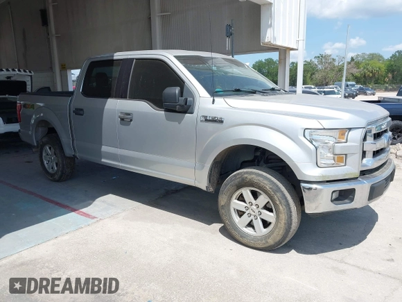2017 Ford F-150 XL with VIN 1FTEW1EF4HFC38689, listed as a IAAI auction lot 42120928 with 123,310 mi miles. Bid and sale history available at carsss.com. Image 1.