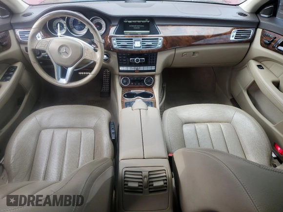 2013 Mercedes-Benz CLS 550 with VIN WDDLJ9BB0DA065725, listed as a Copart auction lot 52176415 with 93,629 mi miles and Salvage Title. Bid and sale history available at DreamBid. Image 8.