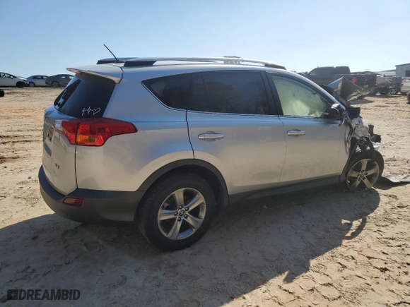 2015 Toyota RAV4 XLE with VIN JTMWFREV7FD078147, listed as a Copart auction lot 48881475 with 0 mi miles and Salvage Title. Bid and sale history available at carsss.com. Image 3.