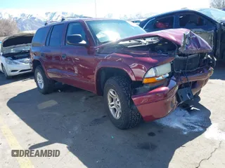 2002 Dodge Durango SLT z VIN 1B4HS48N42F142160, wystawiony jako IAAI lot #41878384 z przebiegiem 201 581 mil mil oraz . Historia ofert i sprzedaży dostępna na DreamBid. Obrazek 1.
