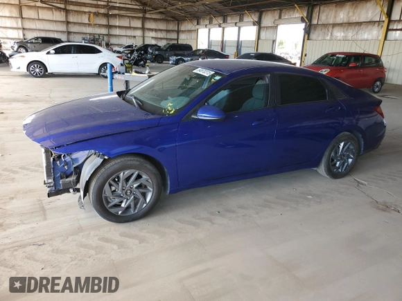2024 Hyundai Elantra SEL with VIN KMHLM4DG7RU675314, listed as a Copart auction lot 54870315 with 11,007 mi miles and Salvage title. Bid and sale history available at DreamBid. Image 1.