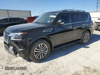 2023 Nissan Armada SL z VIN JN8AY2BD5P9690962, wystawiony jako Copart lot #80131144 z przebiegiem 33 294 mil mil oraz Szkoda całkowita • Salvage title. Historia ofert i sprzedaży dostępna na DreamBid. Obrazek 1.