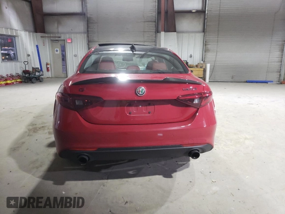 2021 Alfa Romeo Giulia Ti with VIN ZARFANBN9M7649666, listed as a Copart auction lot 69446422 with 0 mi miles. Bid and sale history available at carsss.com. Image 6.
