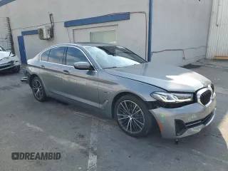 2023 BMW 5 Series 530e with VIN WBA13AG02PCL93920, listed as a Copart auction lot 43456315 with 14,769 mi miles and Salvage title. Bid and sale history available at DreamBid. Image 4.