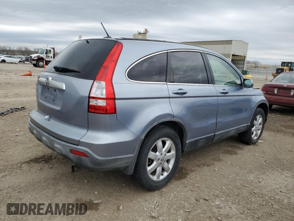 2007 Honda CR-V EX-L with VIN JHLRE48787C003421, listed as a Copart auction lot 51109005 with Not Provided miles and Salvage Title. Bid and sale history available at carsss.com. Image 3.
