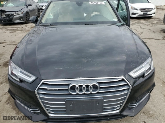 2018 Audi A4 Premium Plus with VIN WAUENAF40JN019799, listed as a Copart auction lot 46493745 with 89,573 mi miles and Salvage Title. Bid and sale history available at carsss.com. Image 13.