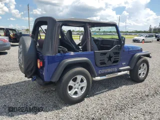 2001 Jeep Wrangler SE with VIN 1J4FA29P51P354795, listed as a Copart auction lot 73874834 with 0 mi miles and Salvage Title. Bid and sale history available at carsss.com. Image 3.