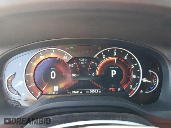 2019 BMW X3 xDrive30i with VIN 5UXTR9C53KLP81188, listed as a Copart auction lot 54952965 with 39,281 mi miles and Salvage Title. Bid and sale history available at DreamBid. Image 9.