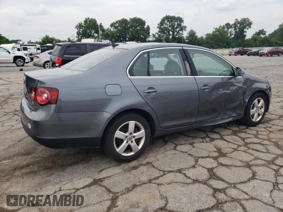 2008 Volkswagen Jetta SE with VIN 3VWRM71K08M037186, listed as a Copart auction lot 60173795 with 186,594 mi miles and Salvage title. Bid and sale history available at DreamBid. Image 3.