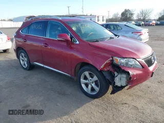 2011 Lexus RX 350 with VIN 2T2BK1BA7BC095496, listed as a IAAI auction lot 41745192 with 219,339 mi miles and . Bid and sale history available at DreamBid. Image 1.