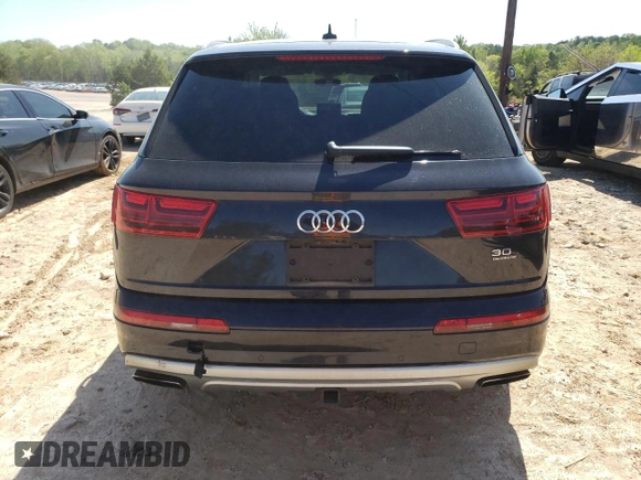 2017 Audi Q7 Premium Plus with VIN WA1LAAF75HD016052, listed as a Copart auction lot 52279635 with 136,083 mi miles and Salvage Title. Bid and sale history available at carsss.com. Image 6.
