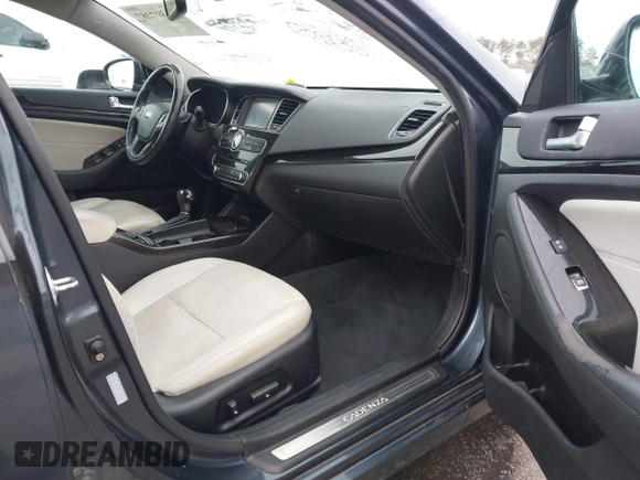 2014 Kia Cadenza Premium with VIN KNALN4D70E5122510, listed as a IAAI auction lot 41397287 with 91,130 mi miles. Bid and sale history available at carsss.com. Image 5.