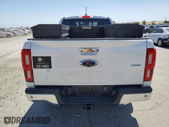2019 Ford Ranger XL with VIN 1FTER1EH5KLA09343, listed as a Copart auction lot 60436135 with 167,323 mi miles and Salvage title. Bid and sale history available at DreamBid. Image 6.