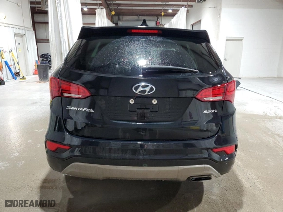 2017 Hyundai Santa Fe Sport 2.4L with VIN 5XYZT3LB4HG436319, listed as a Copart auction lot 52711575 with 128,764 mi miles and Salvage Title. Bid and sale history available at carsss.com. Image 6.