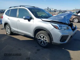 2020 Subaru Forester Premium with VIN JF2SKAJC4LH521165, listed as a IAAI auction lot 41762745 with 104,532 mi miles. Bid and sale history available at carsss.com. Image 1.