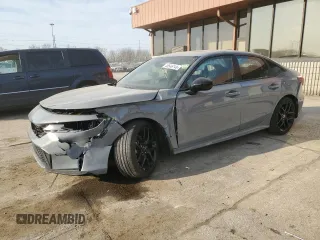 2025 Honda Civic Sedan Hybrid Sport with VIN 2HGFE4F89SH313144, listed as a Copart auction lot 48546145 with 2,542 mi miles and Salvage Title. Bid and sale history available at carsss.com. Image 1.