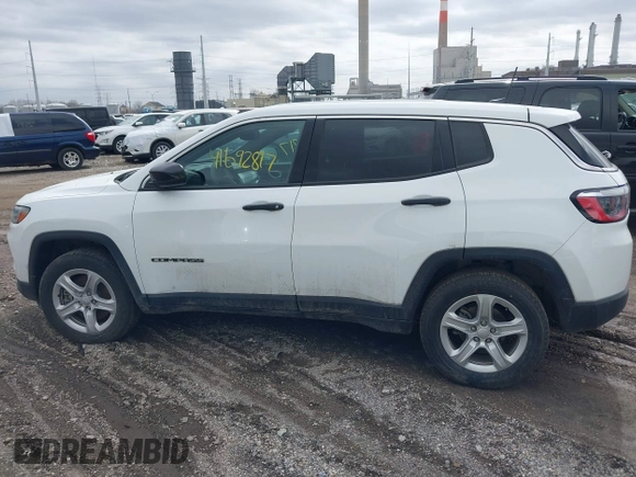 2023 Jeep Compass Sport with VIN 3C4NJDAN6PT512279, listed as a IAAI auction lot 41692817 with 136,696 mi miles and . Bid and sale history available at DreamBid. Image 14.