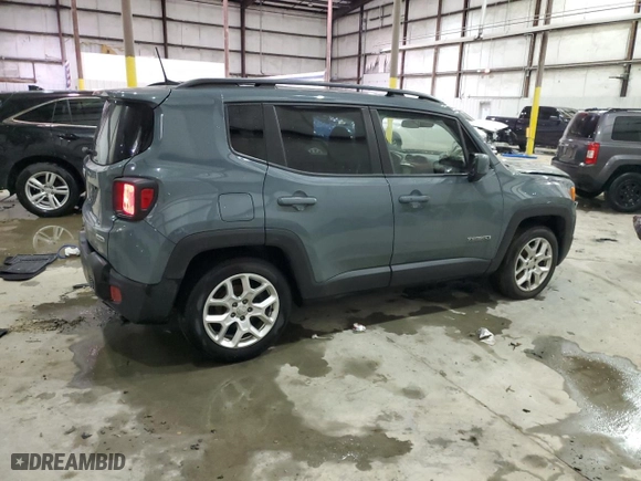2018 Jeep Renegade Latitude with VIN ZACCJABB7JPG70753, listed as a Copart auction lot 42047855 with 69,697 mi miles and Non Repairable. Bid and sale history available at carsss.com. Image 3.