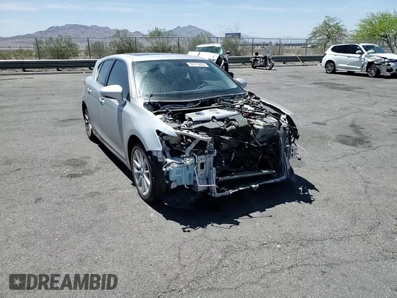 2012 Lexus CT 200h with VIN JTHKD5BH3C2093939, listed as a Copart auction lot 58173095 with 122,990 mi miles and Salvage title. Bid and sale history available at DreamBid. Image 13.