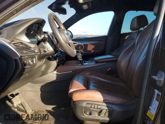 2015 BMW X6 xDrive50i with VIN 5UXKU6C52F0F94480, listed as a Copart auction lot 41539505 with 148,175 mi miles and Salvage Title. Bid and sale history available at carsss.com. Image 7.