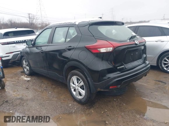 2021 Nissan Kicks S with VIN 3N1CP5BV5ML538302, listed as a IAAI auction lot 41574344 with 38,253 mi miles. Bid and sale history available at carsss.com. Image 3.
