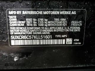2019 BMW X5 xDrive40i with VIN 5UXCR6C57KLL51601, listed as a Copart auction lot 41971365 with 50,155 mi miles and Salvage Title. Bid and sale history available at carsss.com. Image 14.