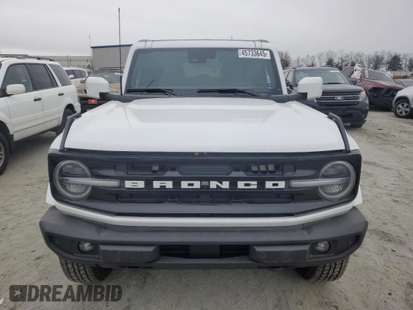 2024 Ford Bronco Outer Banks with VIN 1FMDE8BH5RLA99250, listed as a Copart auction lot 45733645 with 2,504 mi miles and Salvage Title. Bid and sale history available at DreamBid. Image 5.