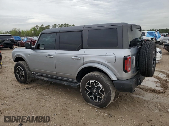 2024 Ford Bronco Outer Banks z VIN 1FMDE8BH6RLA98169, wystawiony jako Copart lot #51036615 z przebiegiem 3 859 mil mil oraz Szkoda całkowita • Salvage title. Historia ofert i sprzedaży dostępna na DreamBid. Obrazek 2.