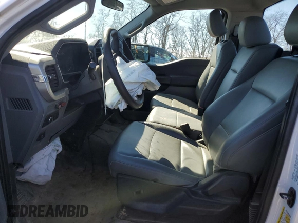 2022 Ford F-150 XL with VIN 1FTMF1CB7NKD81697, listed as a Copart auction lot 46955925 with 77,635 mi miles and Salvage Title. Bid and sale history available at carsss.com. Image 7.