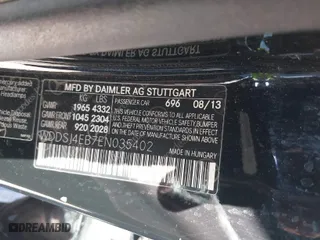 2014 Mercedes-Benz CLA-Class CLA 250 with VIN WDDSJ4EB7EN035402, listed as a IAAI auction lot 41584535 with 158,181 mi miles. Bid and sale history available at carsss.com. Image 9.