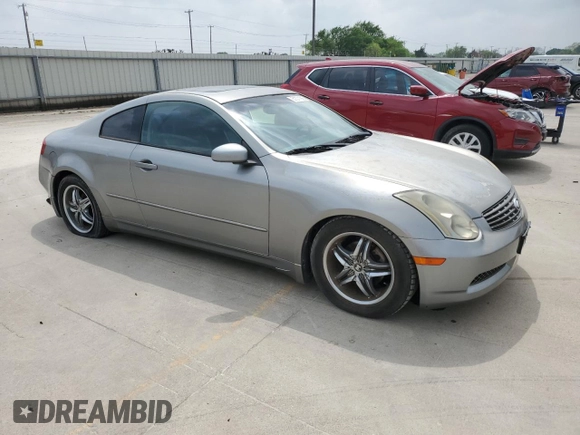 2004 Infiniti G35 Coupe w/Leather with VIN JNKCV54E24M306695, listed as a Copart auction lot 51371905 with 154,343 mi miles and Clean Title. Bid and sale history available at carsss.com. Image 4.