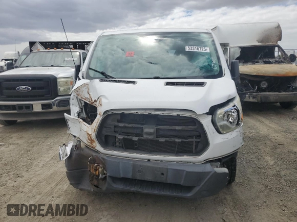 2015 Ford Transit XL with VIN 1FBZX2ZM5FKA58949, listed as a Copart auction lot 53316725 with 141,226 mi miles and Salvage title. Bid and sale history available at DreamBid. Image 5.