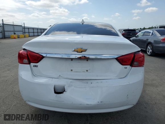 2017 Chevrolet Impala LT with VIN 1G1105SA6HU212292, listed as a Copart auction lot 53299175 with 186,530 mi miles and Salvage Title. Bid and sale history available at DreamBid. Image 6.