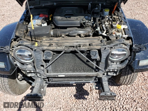 2021 Jeep Wrangler Unlimited Sahara with VIN 1C4JJXP69MW800920, listed as a Copart auction lot 52033745 with 49,173 mi miles and Salvage Title. Bid and sale history available at DreamBid. Image 12.