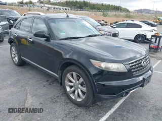 2008 Infiniti FX35 with VIN JNRAS08W28X202350, listed as a IAAI auction lot 41773337 with 118,315 mi miles. Bid and sale history available at carsss.com. Image 1.