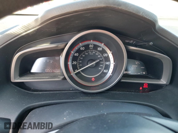 2015 Mazda 3 i SV with VIN JM1BM1T7XF1221460, listed as a Copart auction lot 76098874 with 105,542 mi miles and Clean Title. Bid and sale history available at DreamBid. Image 9.