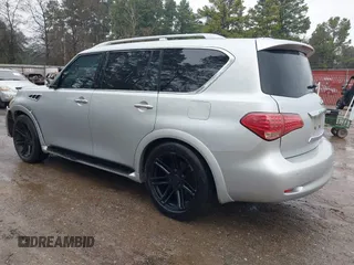 2011 Infiniti QX56 7-passenger with VIN JN8AZ2NFXB9502522, listed as a IAAI auction lot 41420158 with 171,806 mi miles and . Bid and sale history available at DreamBid. Image 3.