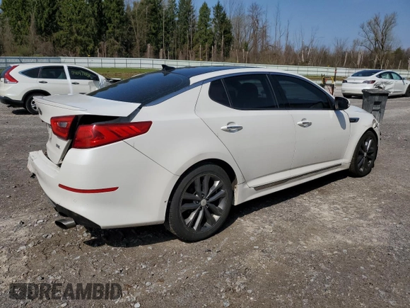 2015 Kia Optima SXL Turbo with VIN 5XXGR4A6XFG369616, listed as a Copart auction lot 54084065 with 155,497 mi miles and Salvage title. Bid and sale history available at DreamBid. Image 3.