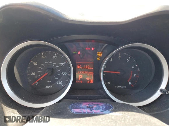 2010 Mitsubishi Lancer ES with VIN JA32U2FU2AU030631, listed as a Copart auction lot 53632865 with 249,060 mi miles and Salvage Title. Bid and sale history available at carsss.com. Image 9.