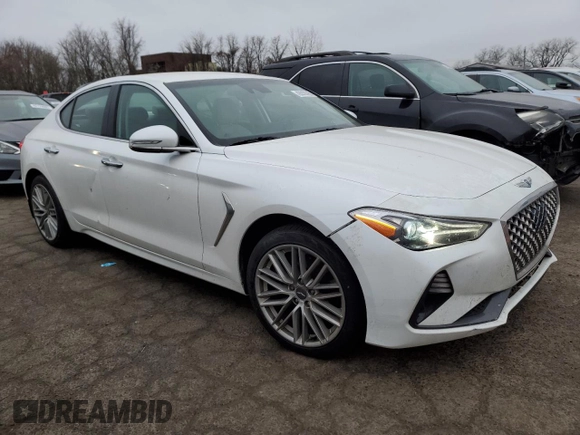 2021 Genesis G70 2.0T with VIN KMTG64LA9MU077166, listed as a Copart auction lot 42210745 with 59,020 mi miles and Salvage Title. Bid and sale history available at carsss.com. Image 4.