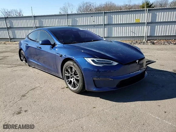 2022 Tesla Model S Plaid with VIN 5YJSA1E66NF462693, listed as a Copart auction lot 45350985 with 0 mi miles and Salvage Title. Bid and sale history available at carsss.com. Image 11.